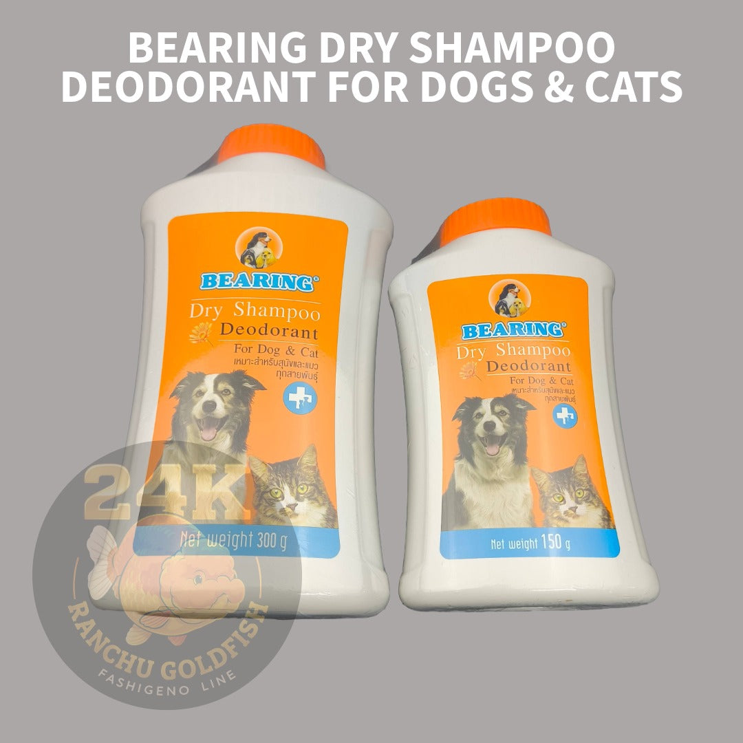 BEARING Dry Shampoo Deodorant for Dogs & Cats No-Rinse Pet Grooming Powder Anti-Odor & Fresh Coat