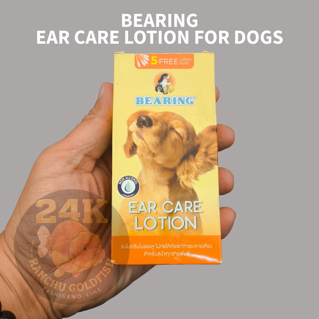 BEARING Ear Care Lotion for Dogs Non-Alcohol Ear Cleaner Removes Wax, Dirt & Odor Dog Ear Cleaning Solution