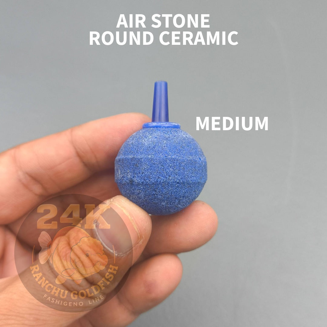 Air Stone Round Ceramic Bubble Diffuser Small Medium Large Fish Tank Aerator Pump