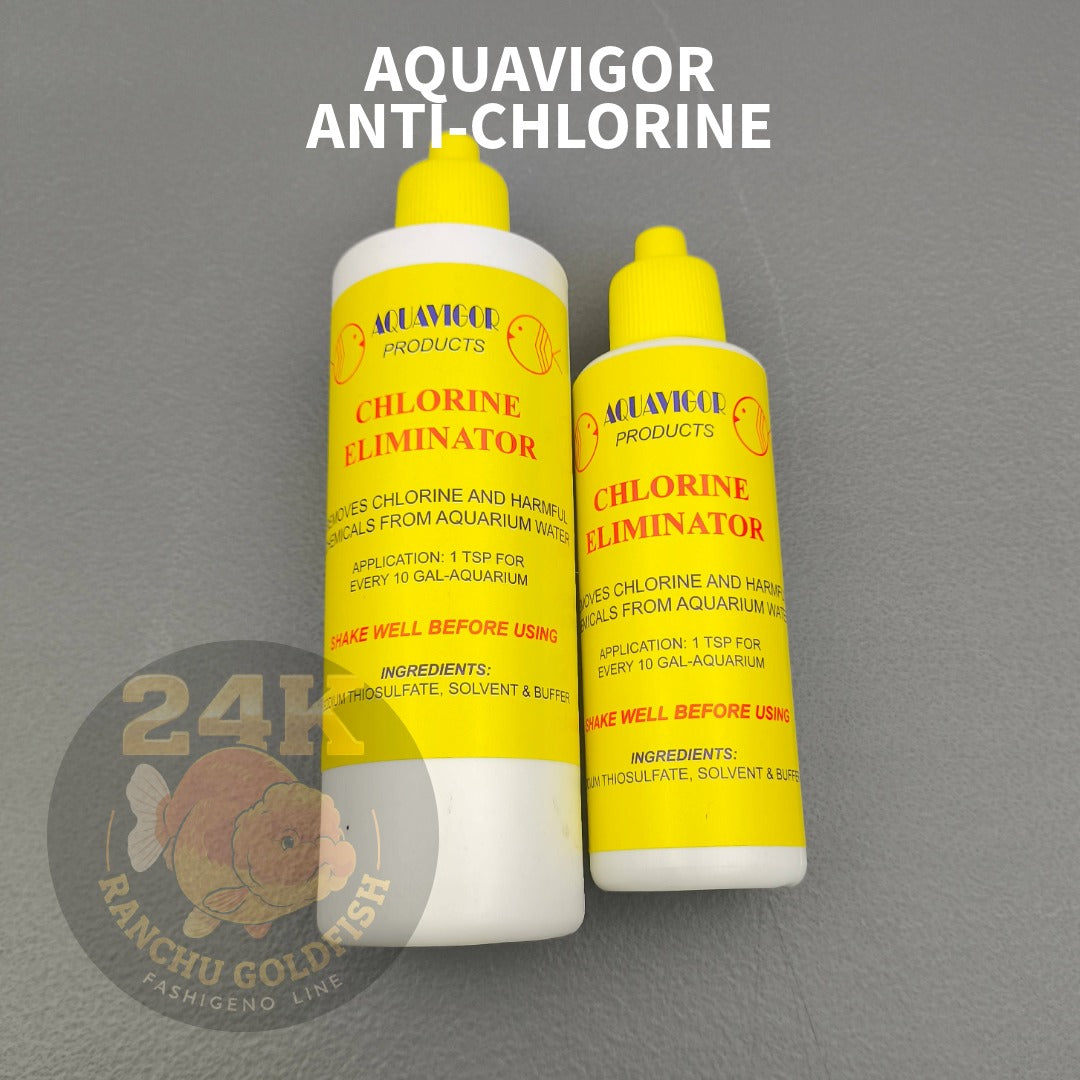 Aquavigor Anti-Chlorine Water Conditioner Chlorine Eliminator for Aquarium Safe for Goldfish, Koi, Betta & All Fish