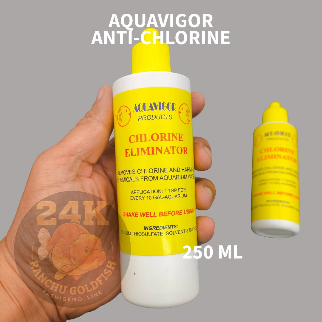 Aquavigor Anti-Chlorine Water Conditioner Chlorine Eliminator for Aquarium Safe for Goldfish, Koi, Betta & All Fish