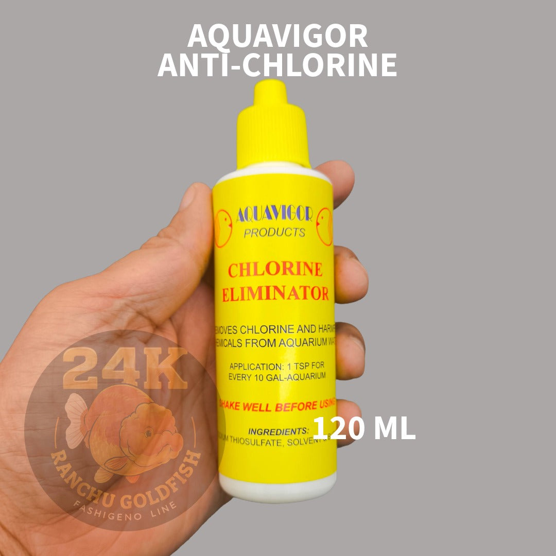 Aquavigor Anti-Chlorine Water Conditioner Chlorine Eliminator for Aquarium Safe for Goldfish, Koi, Betta & All Fish