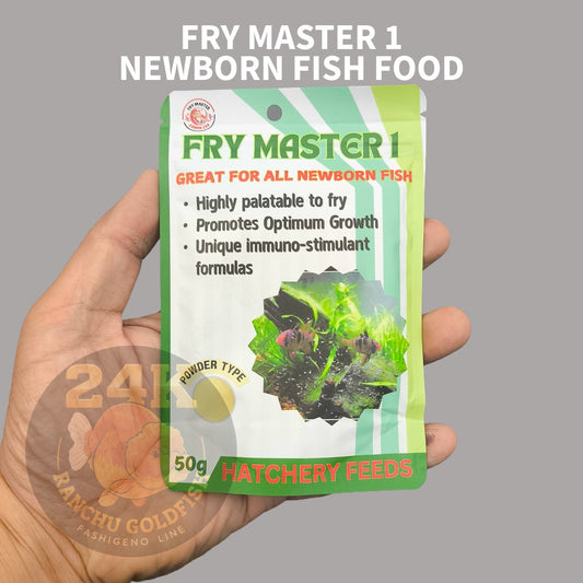 FRY MASTER 1 Newborn Fish Food 50g Powder Feed for Fry Goldfish Betta Guppy Starter Diet