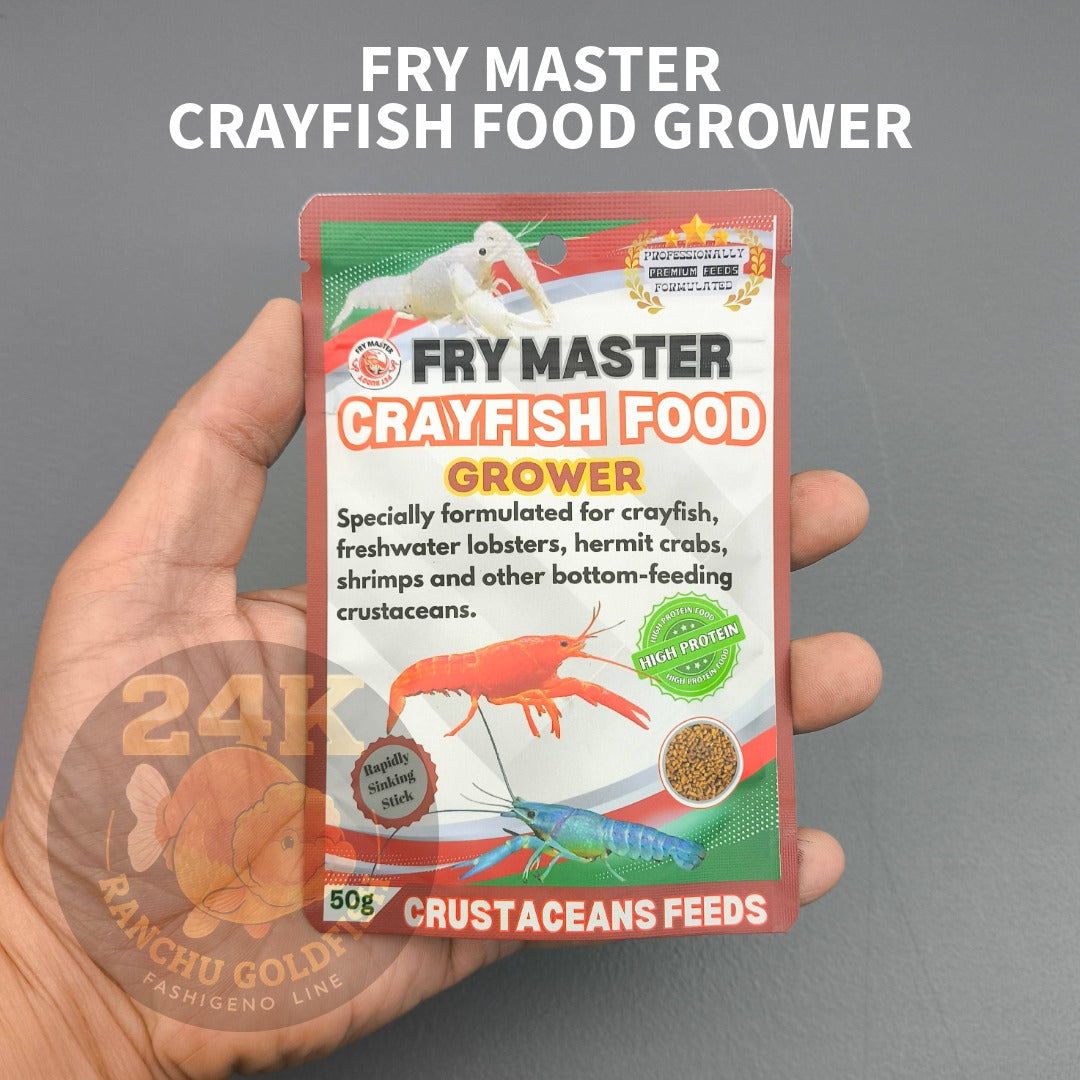 FRY MASTER Crayfish Food Grower Sinking Pellets for Shrimp Lobster Crab Feed Diet Daily