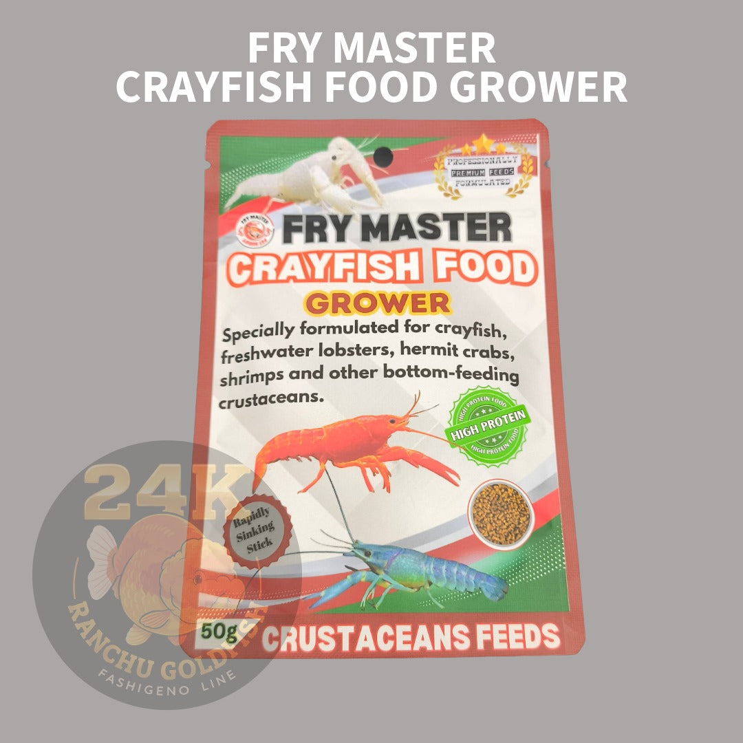 FRY MASTER Crayfish Food Grower Sinking Pellets for Shrimp Lobster Crab Feed Diet Daily
