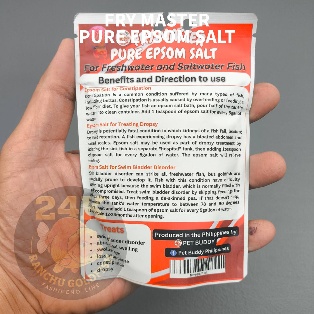 FRY MASTER Epsom Salt Aquarium Use for Fish Tank Bath and Maintenance