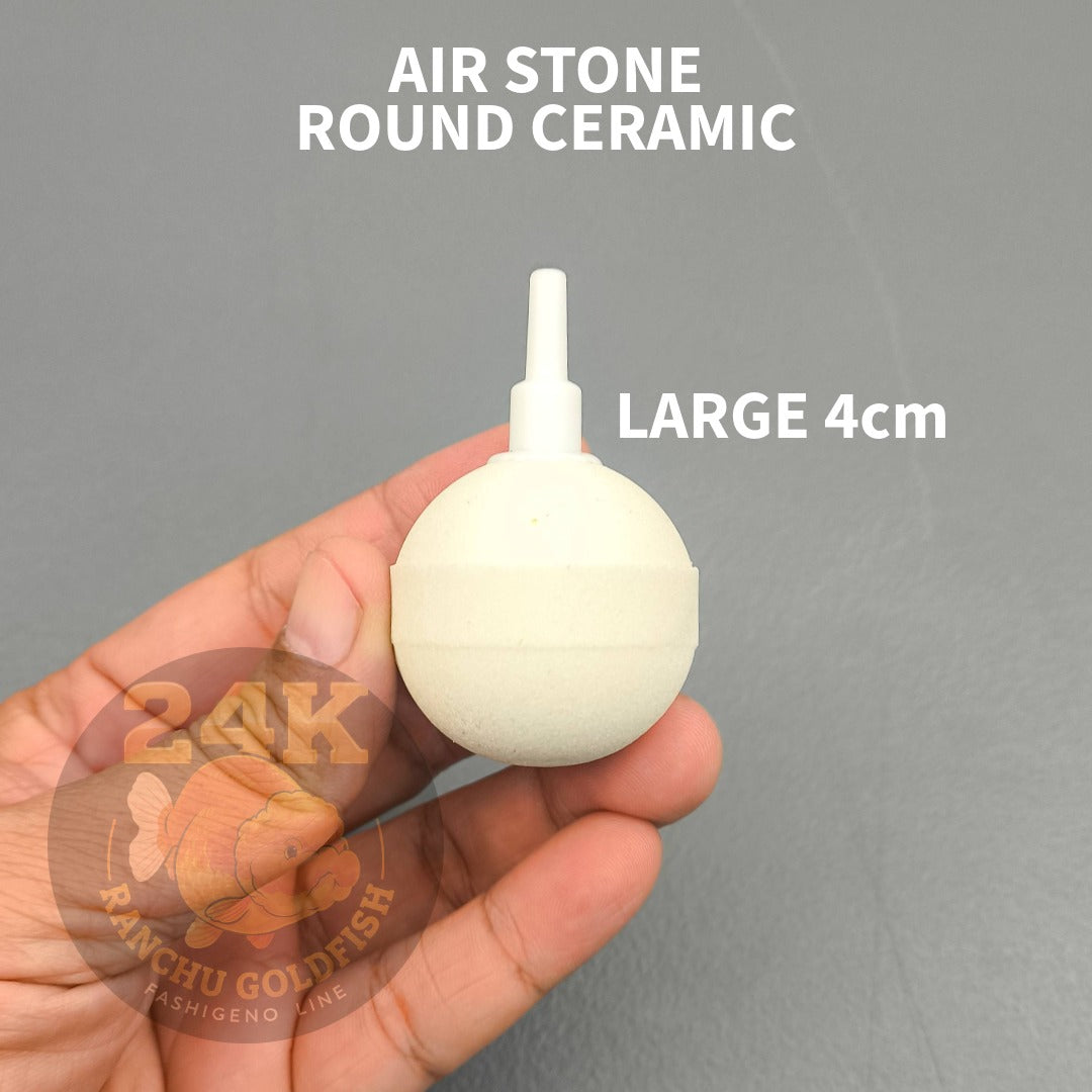 Air Stone Round Ceramic Bubble Diffuser Small Medium Large Fish Tank Aerator Pump