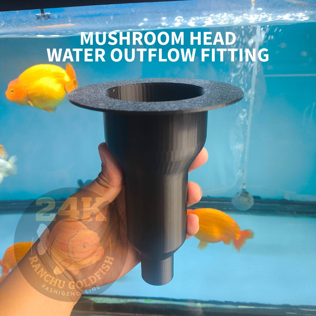 Mushroom Head Water Outflow Fitting Aquarium Return Outlet for Sump Filter System