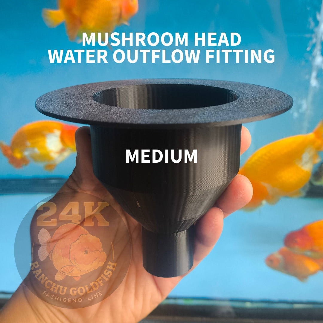 Mushroom Head Water Outflow Fitting Aquarium Return Outlet for Sump Filter System