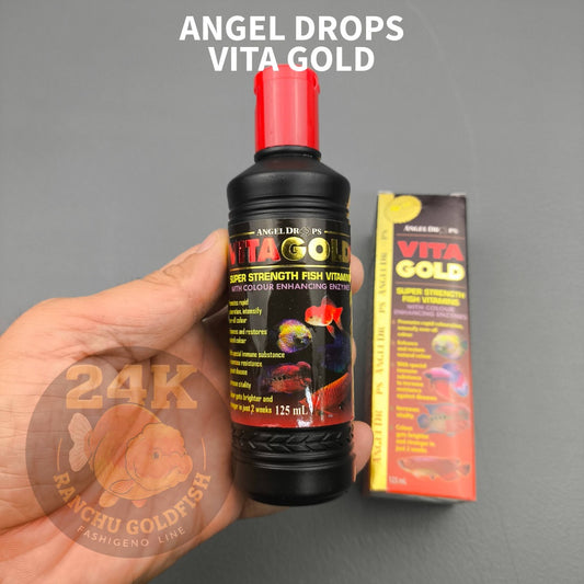 Angel Drops Vita Gold Fish Vitamins 125mL Color Enhancer for Aquarium Freshwater Fish