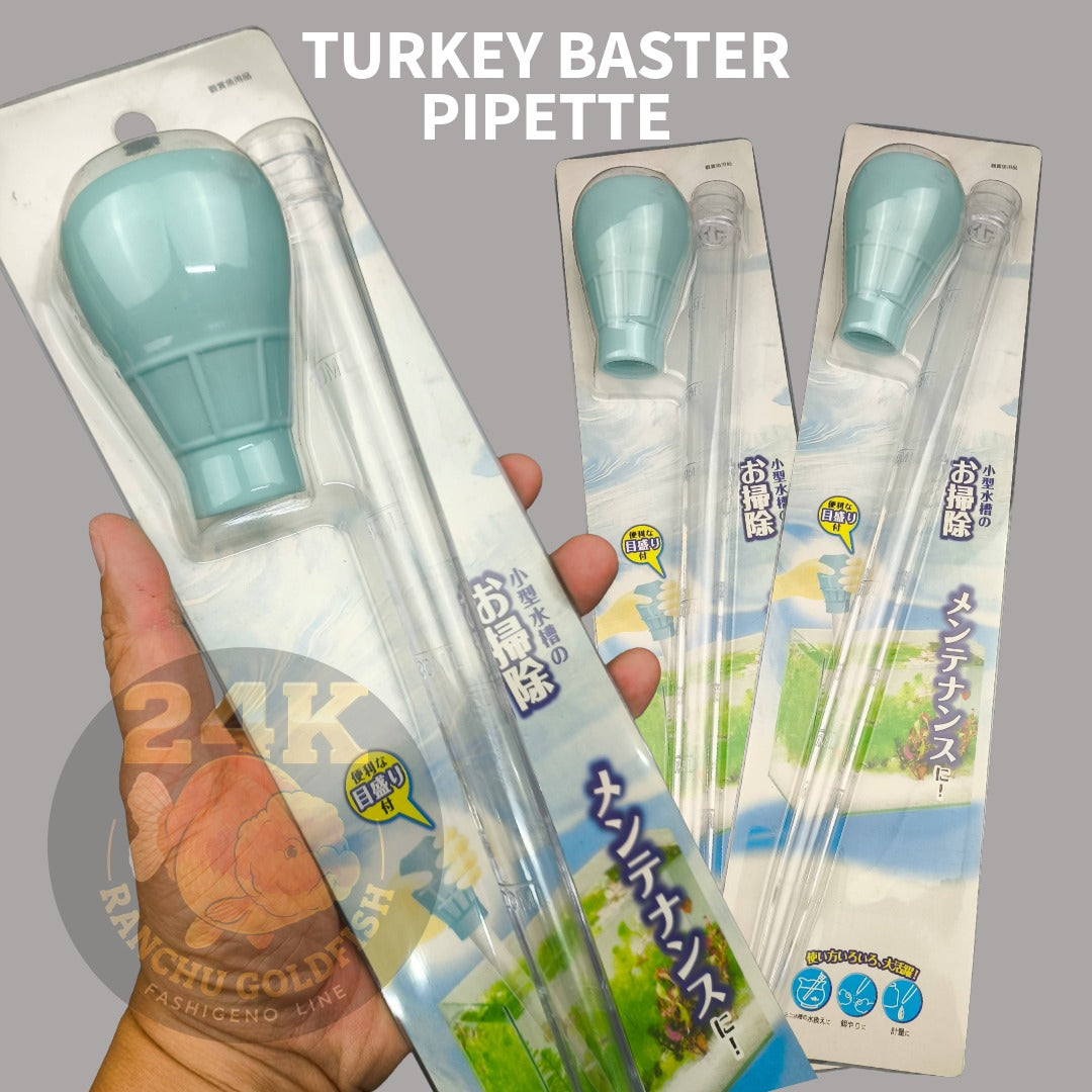 Turkey Baster Pipette Multifunction Feeder and Waste Cleaning Tool for Aquarium and Fish Pond 18cm Long
