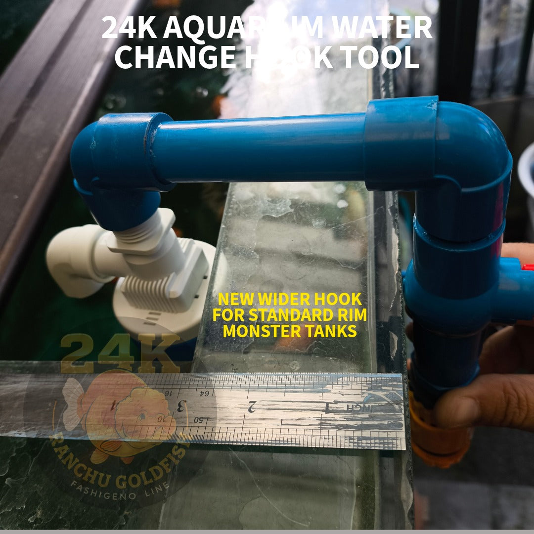 24K Aquarium Hook for Water Change with Anti-Overflow Hands & Spill Free Tool DIY