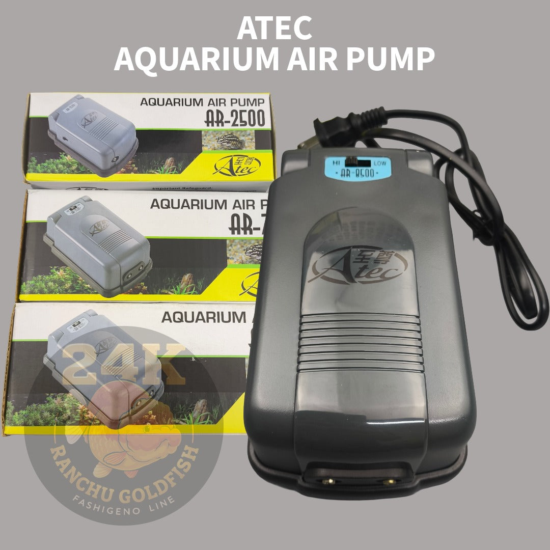 ATEC Aquarium Air Pump Adjustable Oxygen Pump AR-2500/AR-7500/AR-8500 for Fish Tank and Aquaculture