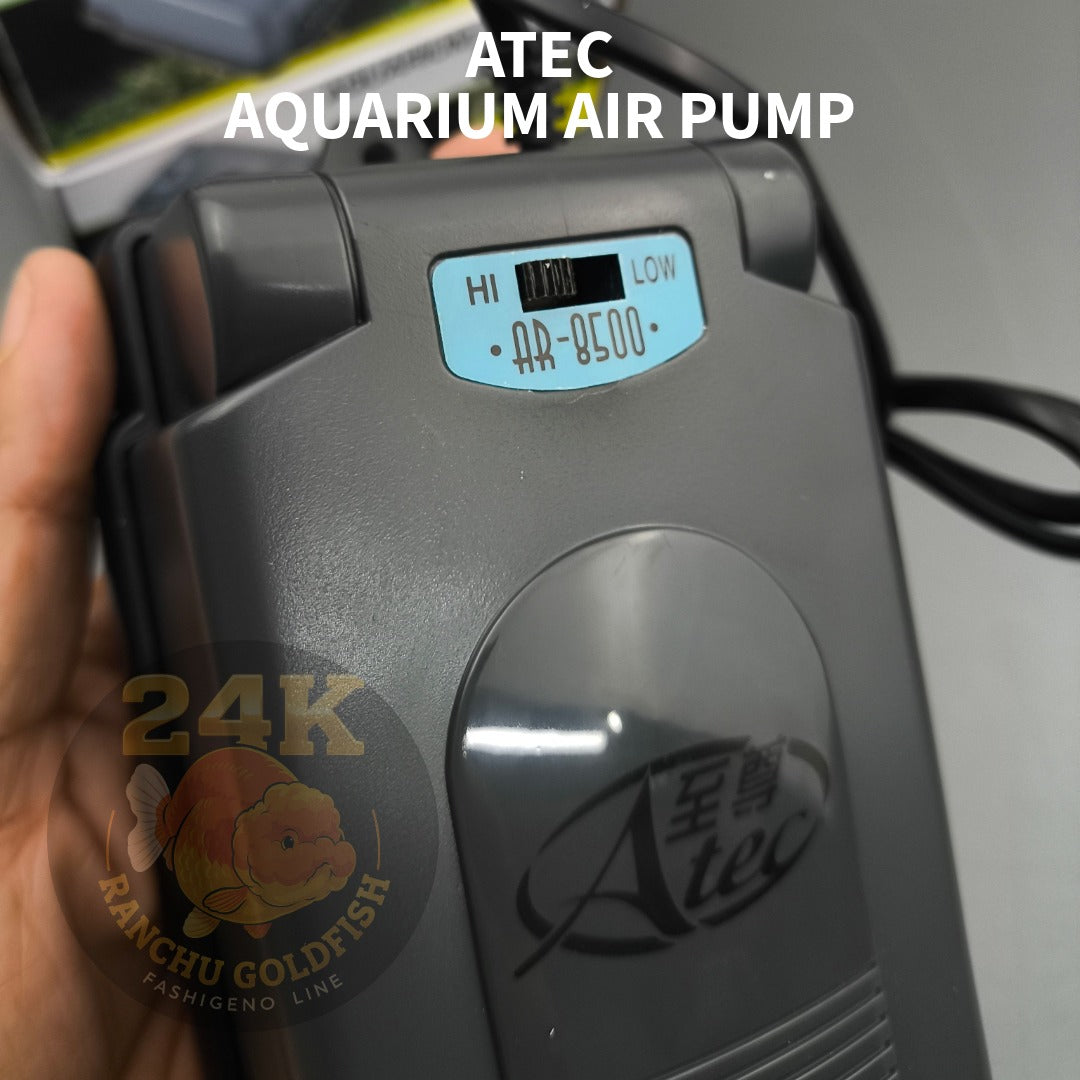 ATEC Aquarium Air Pump Adjustable Oxygen Pump AR-2500/AR-7500/AR-8500 for Fish Tank and Aquaculture