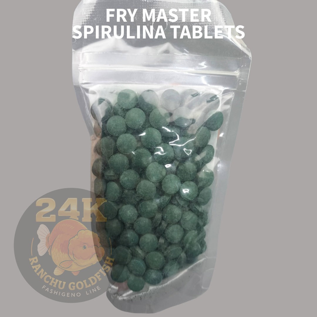 FRY MASTER Spirulina Tablets 50g Algae Tablet Food for Pleco, Catfish & Bottom Feeders Slow Sinking Fish Food