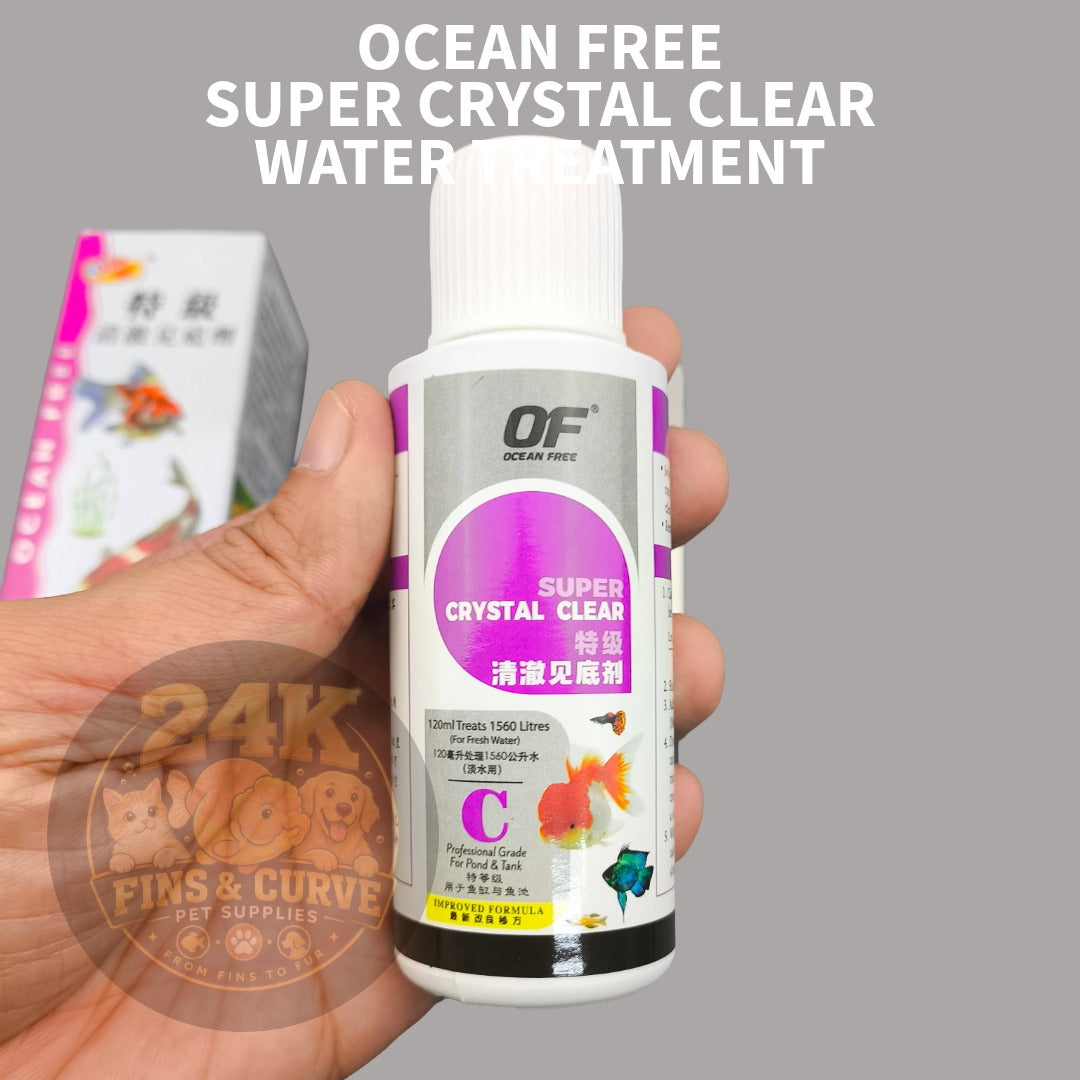 Ocean Free Super Crystal Clear Water Clarifier Aquarium Pond Water Conditioner 120ml 250ml