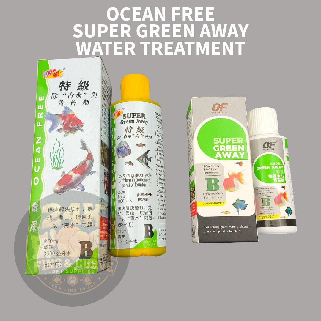 Ocean Free Super Green Away Anti Green Water Conditioner Aquarium Pond Water Care