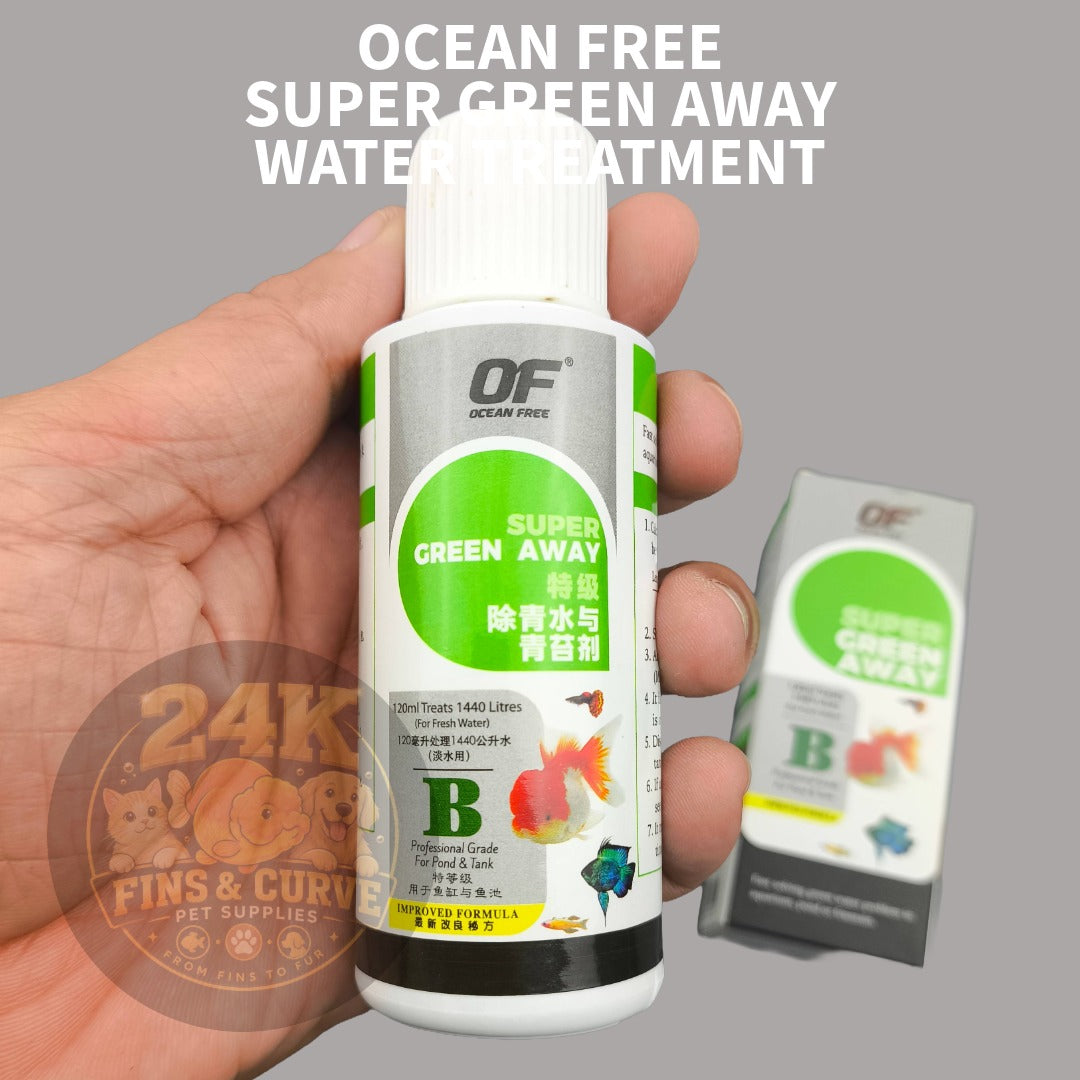 Ocean Free Super Green Away Anti Green Water Conditioner Aquarium Pond Water Care
