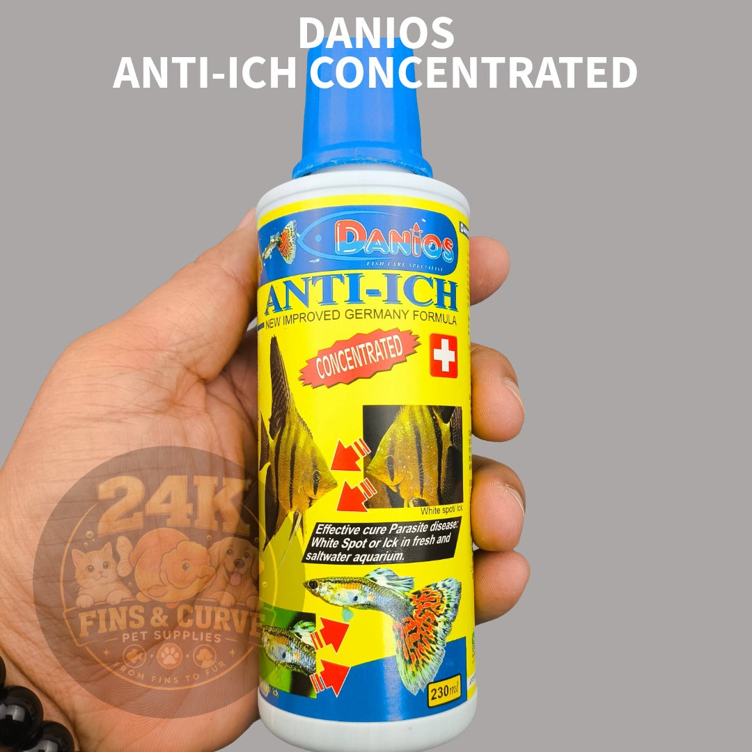 DANIOS Anti-Ich Aquarium Water Care Solution for Freshwater & Marine Fish 110ml 230ml