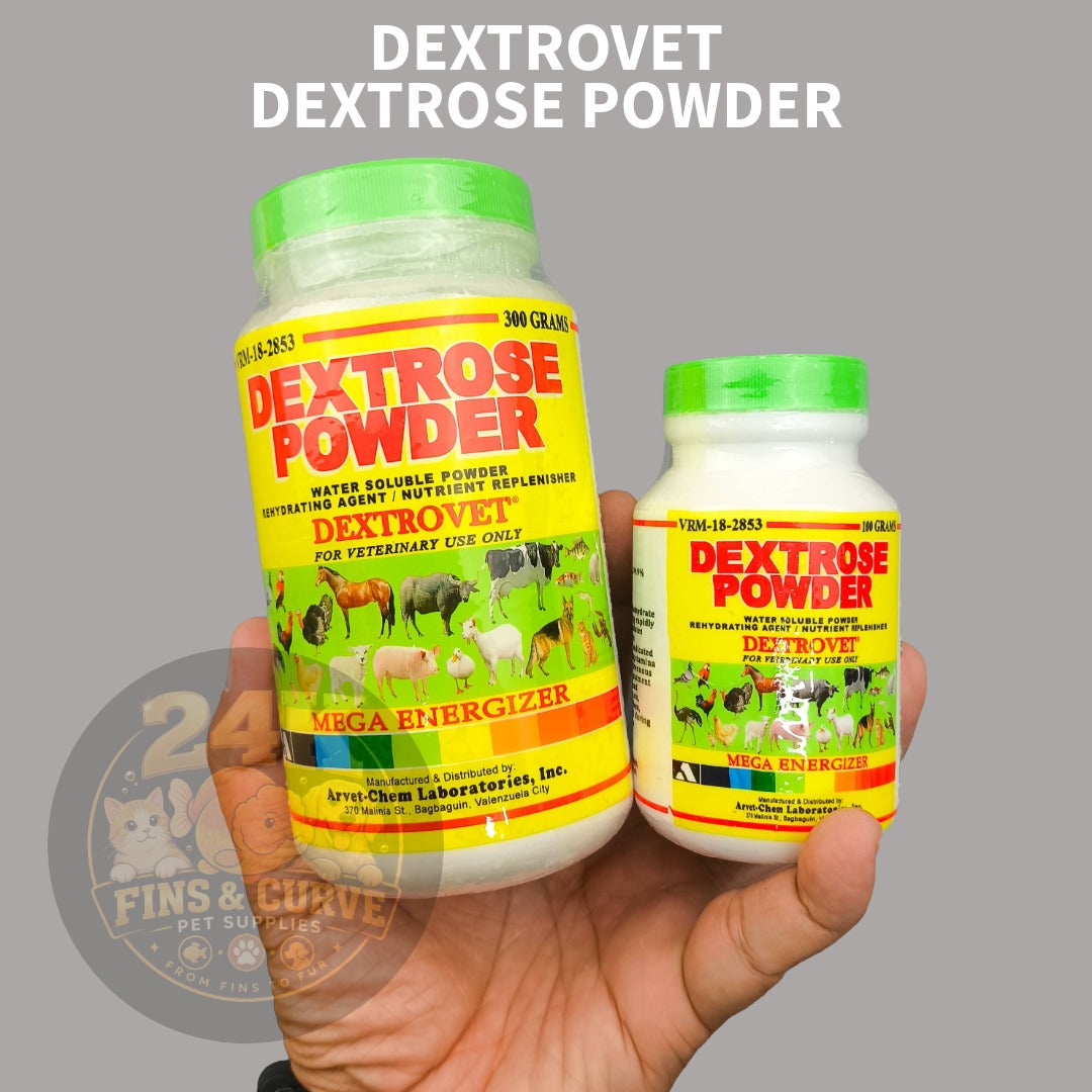 DEXTROVET Dextrose Powder Water Soluble Supplement for Ornamental Fish 100g 300g