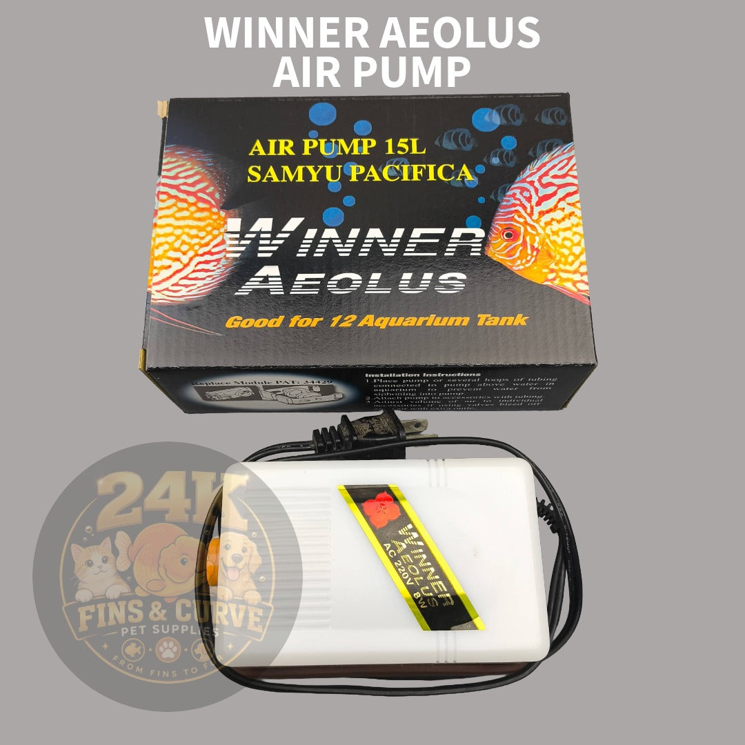 WINNER Aeolus Aquarium Air Pump Dual Outlet Oxygen Pump Aerator for Fish Tank AC220V 8W