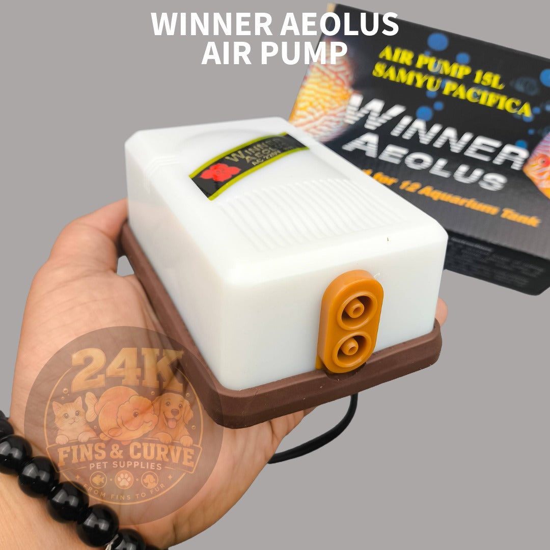 WINNER Aeolus Aquarium Air Pump Dual Outlet Oxygen Pump Aerator for Fish Tank AC220V 8W