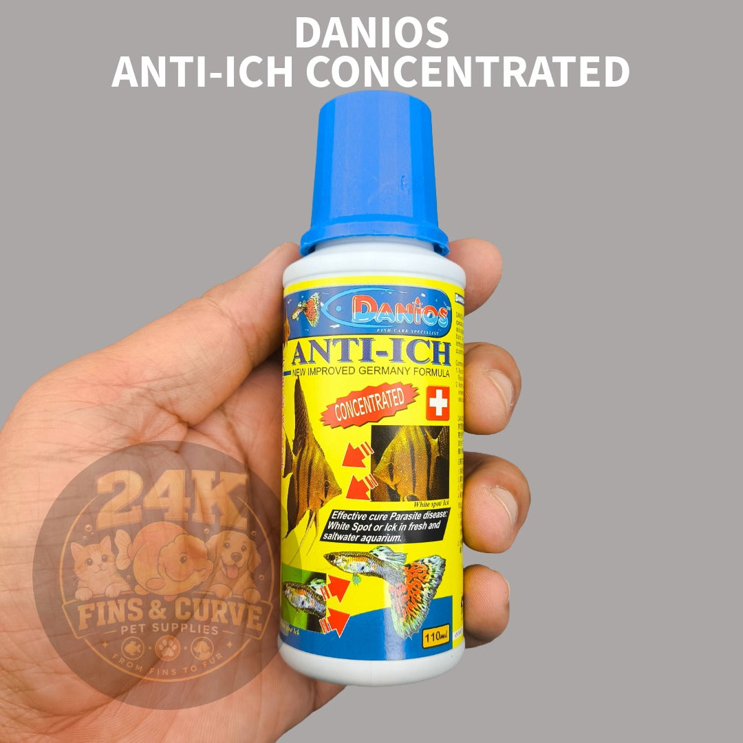 DANIOS Anti-Ich Aquarium Water Care Solution for Freshwater & Marine Fish 110ml 230ml