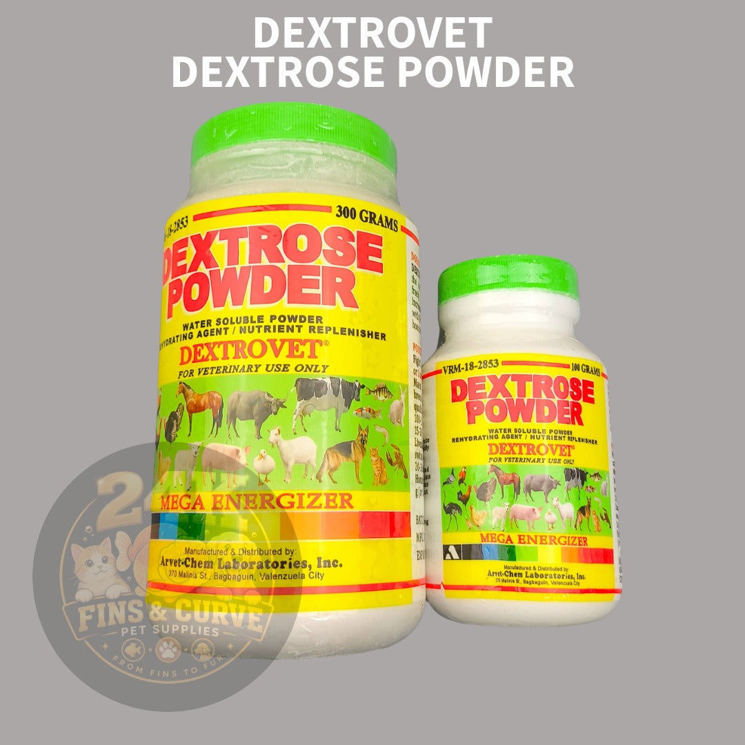 DEXTROVET Dextrose Powder Water Soluble Supplement for Ornamental Fish 100g 300g