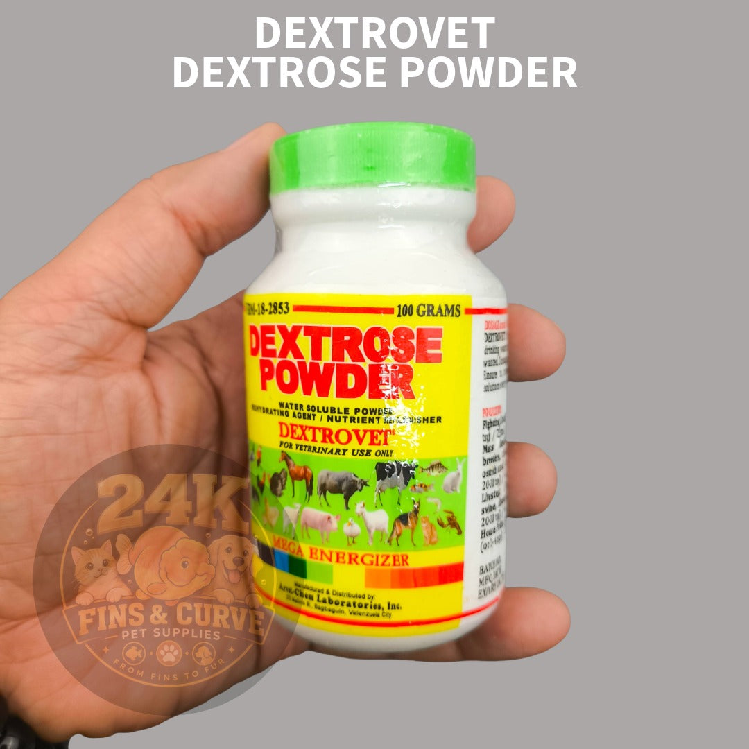 DEXTROVET Dextrose Powder Water Soluble Supplement for Ornamental Fish 100g 300g
