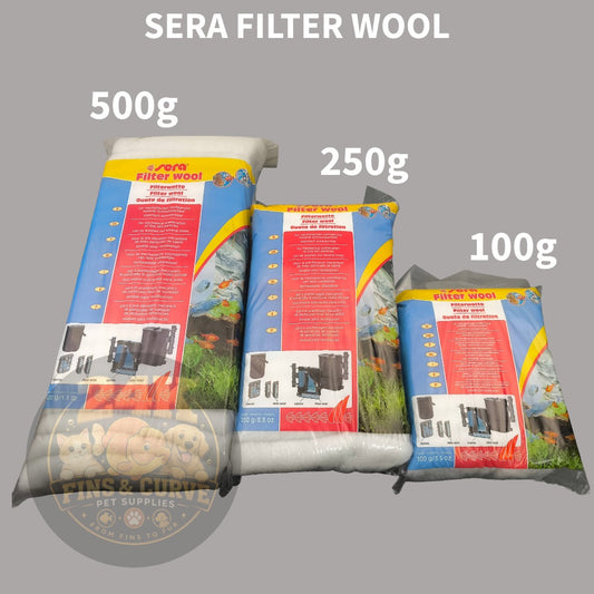 Sera Filter Wool Polishing Filter Pad for Aquarium and Pond Filtration Systems Original Heavy Duty 100g