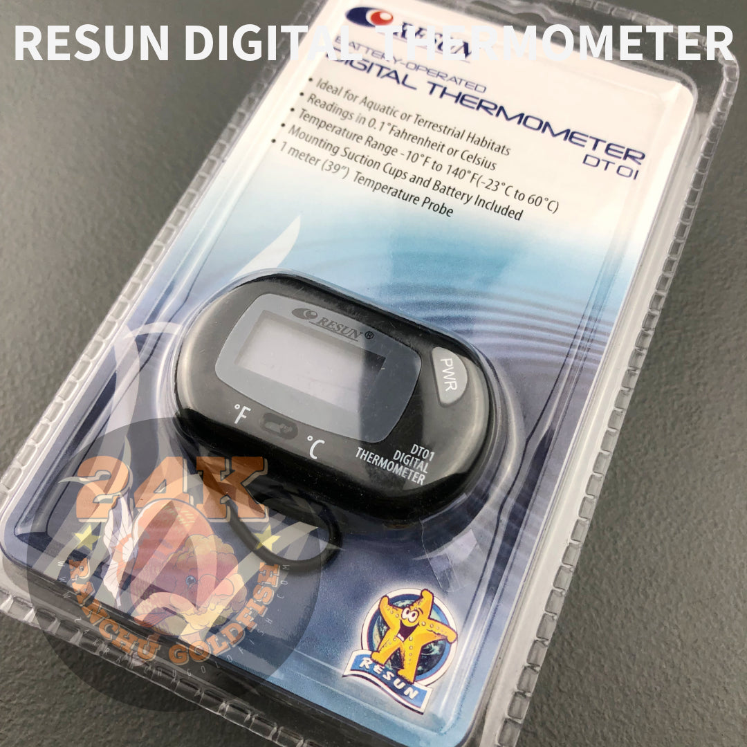 Resun Digital Thermometer DT01 Battery Operated for Aquatic and Terrestrial Habitats