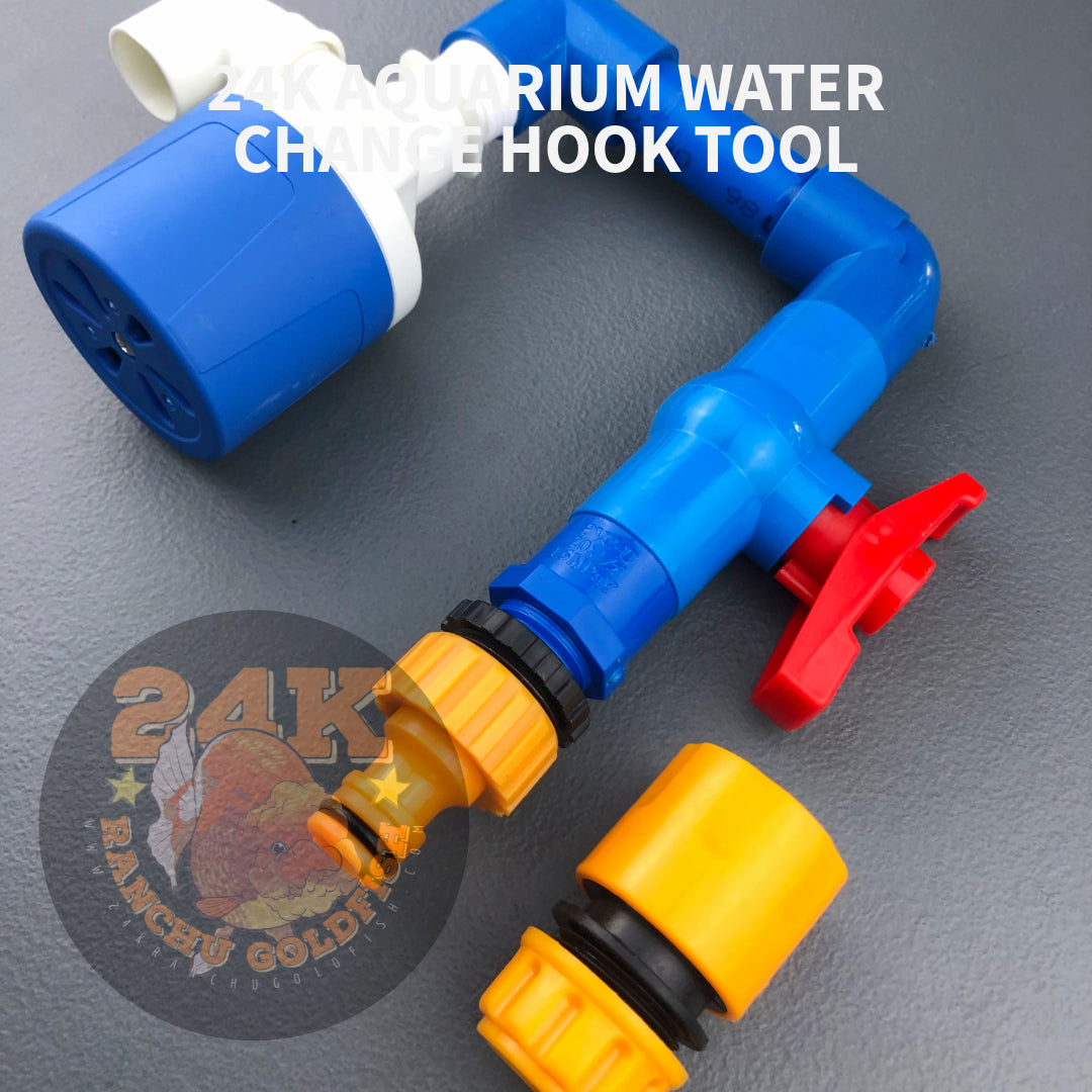 24K Aquarium Hook for Water Change with Anti-Overflow Hands & Spill Free Tool DIY