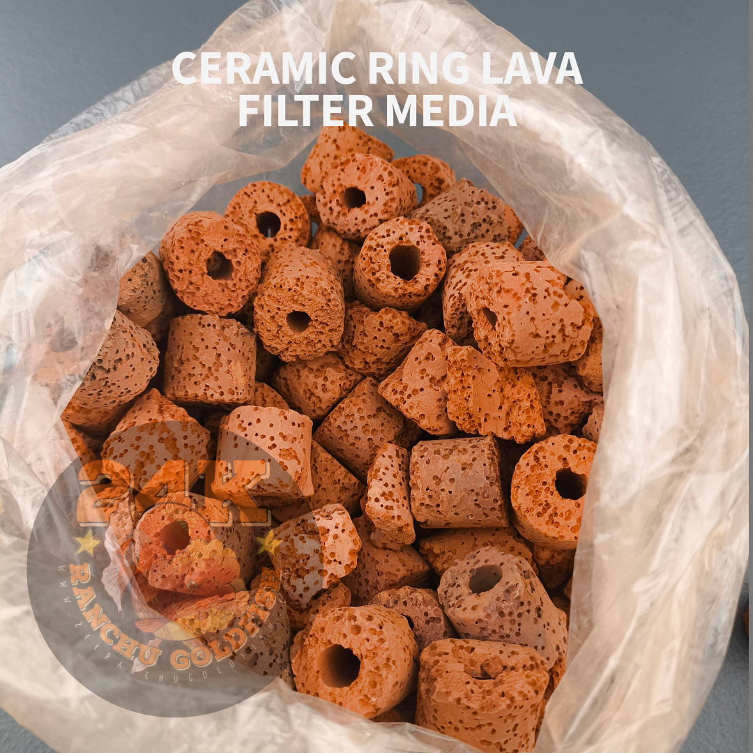 Ceramic Rings Lava Filter Media for Sump Tank, Pond, Fish Tank, and Aquarium DIY Filter