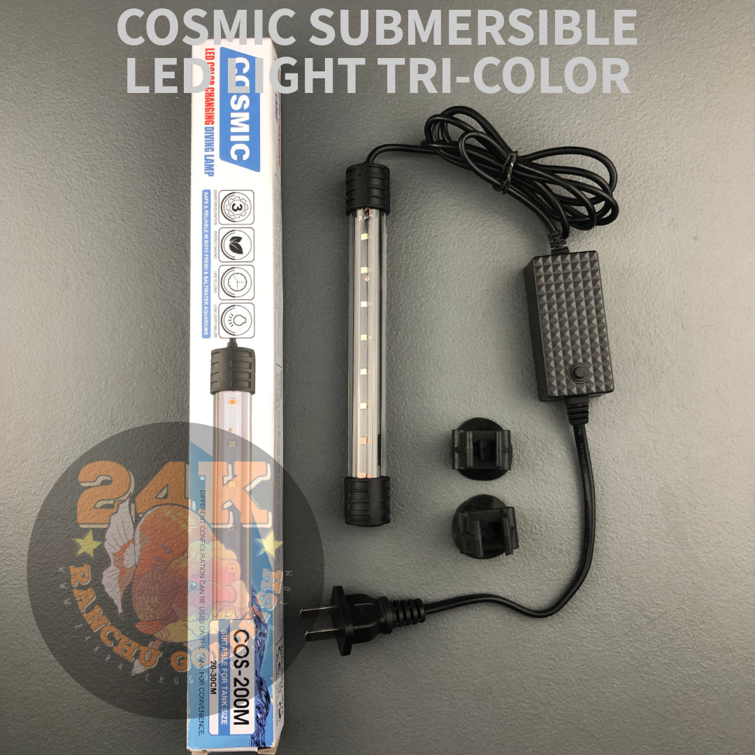 Cosmic Submersible Aquarium Led Light Tri-color for Fish Tanks and Ponds