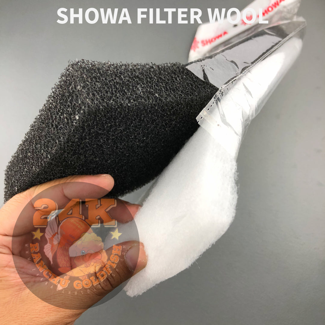 Showa Black White Filter Wool Filter Pad for Aquarium and Pond Filtration Systems Original Heavy Duty