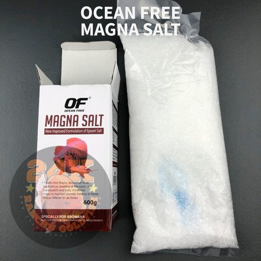 Ocean Free Magna Salt (Improved Epsom Salt) for Aquatic Pets and Marine Animals 600g Sealed Original