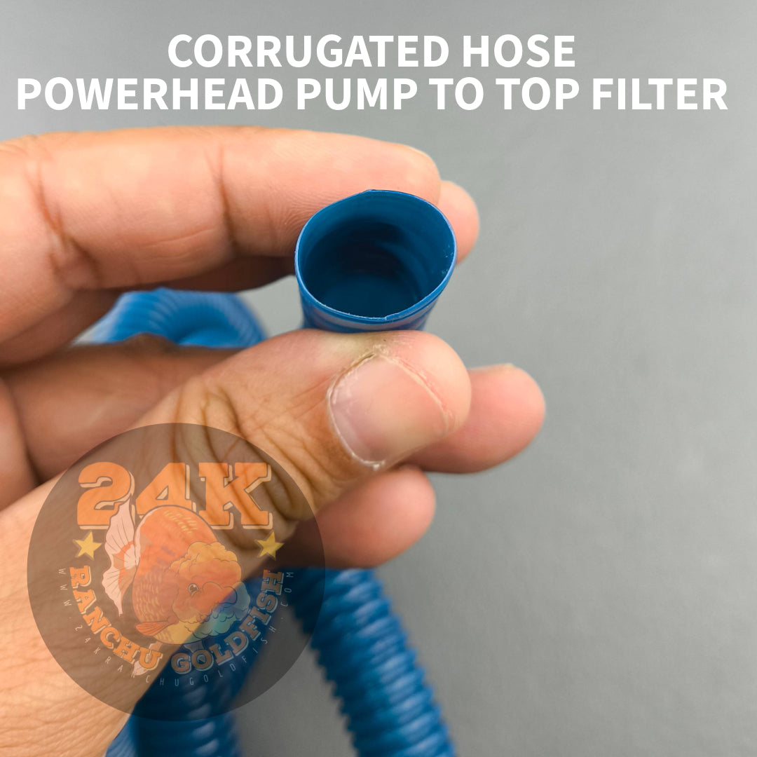 Spare Replacement Hose for Top Filter, Powerhead, Filter Hose Blue 40 Inch