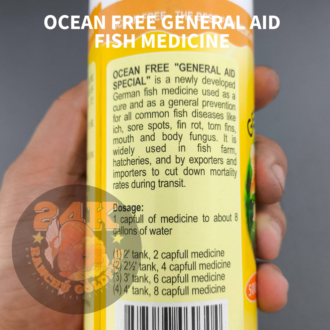 Ocean Free General Aid Aquarium Fish Medication Original 240ml/500ml/1L