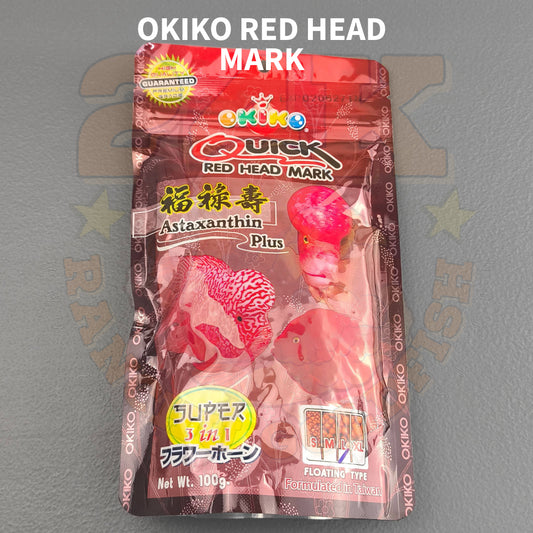 Okiko Quick Red Head Mark for Flowerhorn Original Thailand