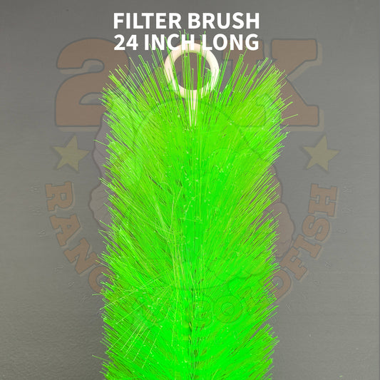 Filter Brush Green 24 inches Long for Koi Pond, Fish Tank Aquarium, Water Garden, Pond Skimmer Filter