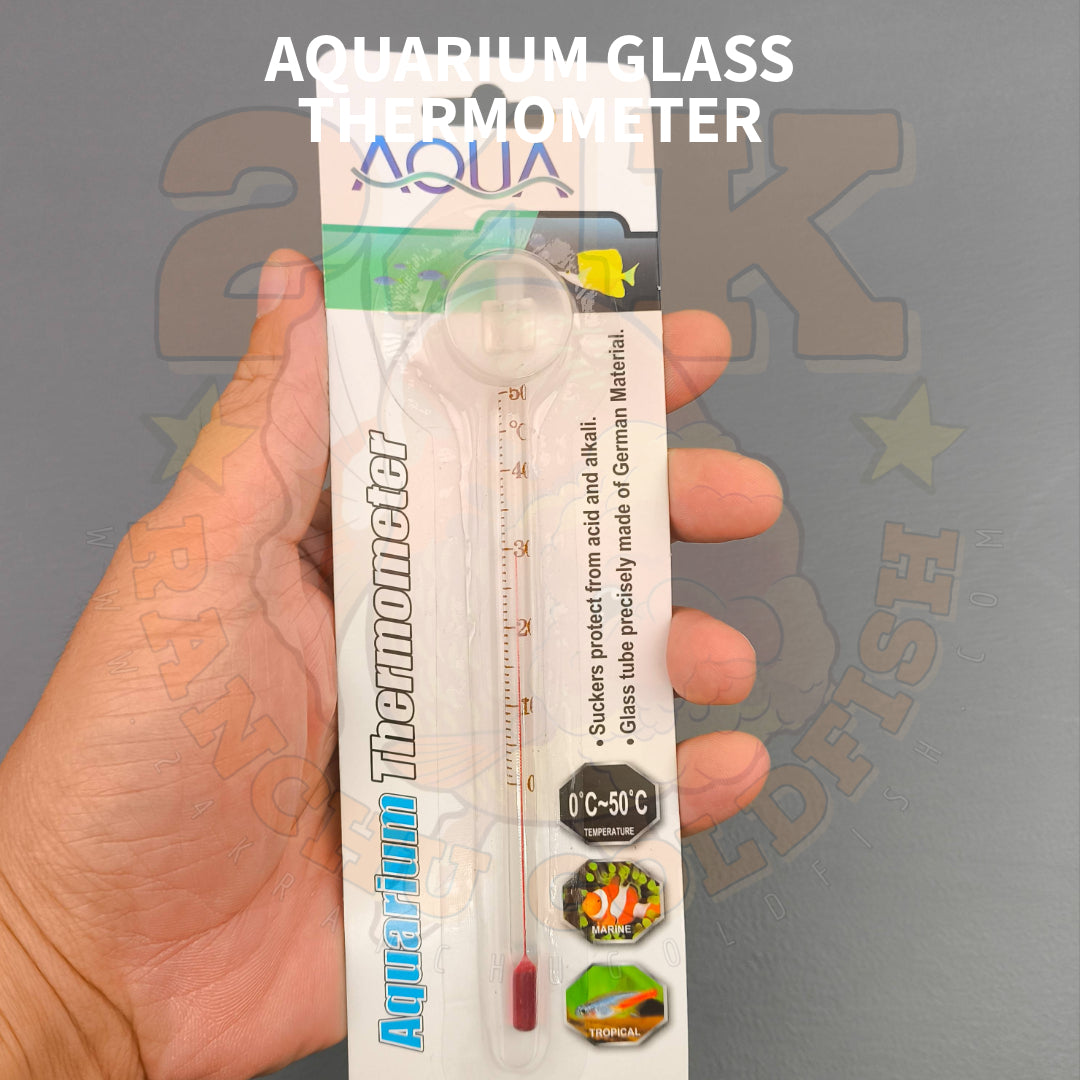 Thermometer Submersible Glass Portable Aquarium Thermometer for Fish Tanks and Pond High Quality
