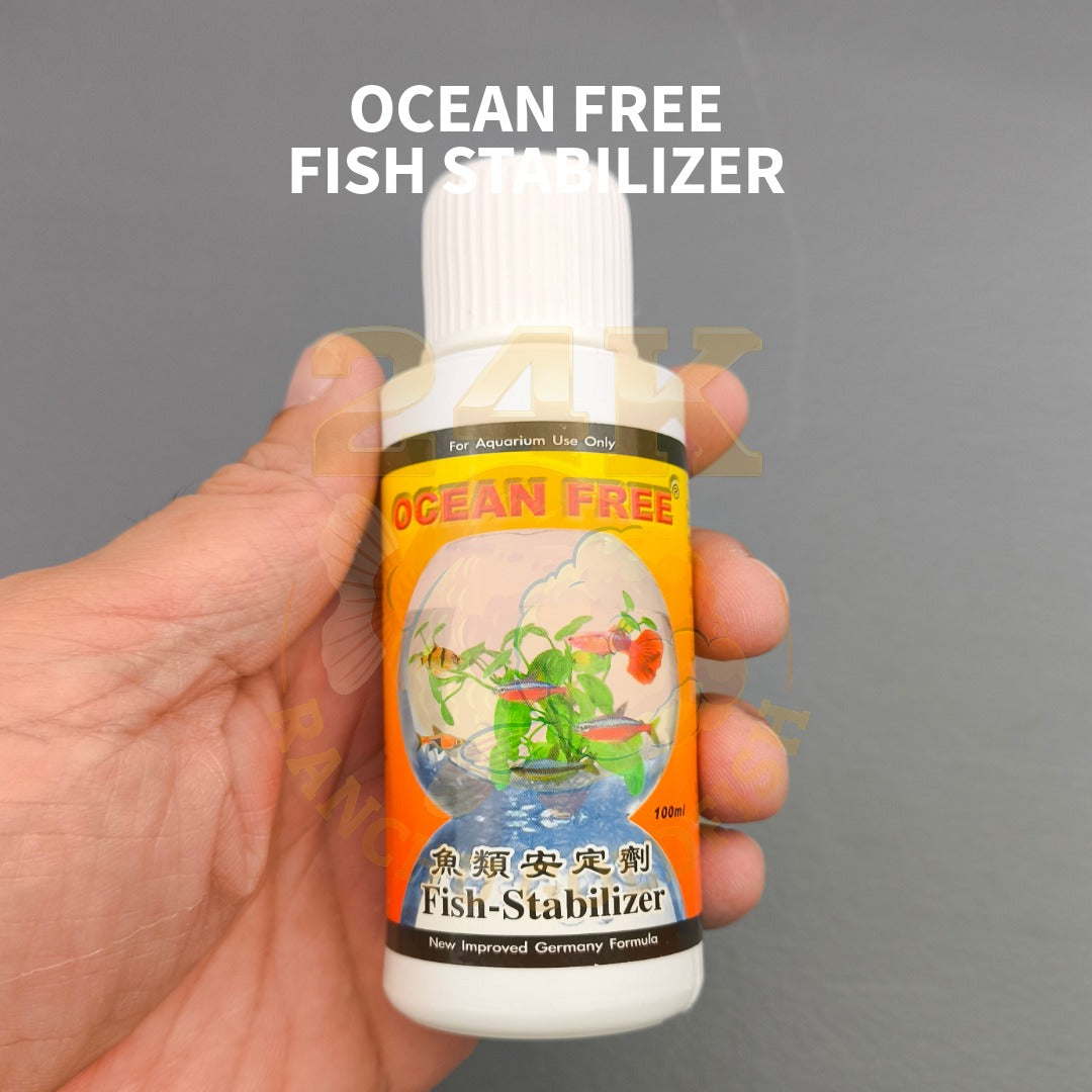 Ocean Free Fish Stabilizer Safe Fish Sedative for Transport/Surgery/Handling/Stress Control 100ml