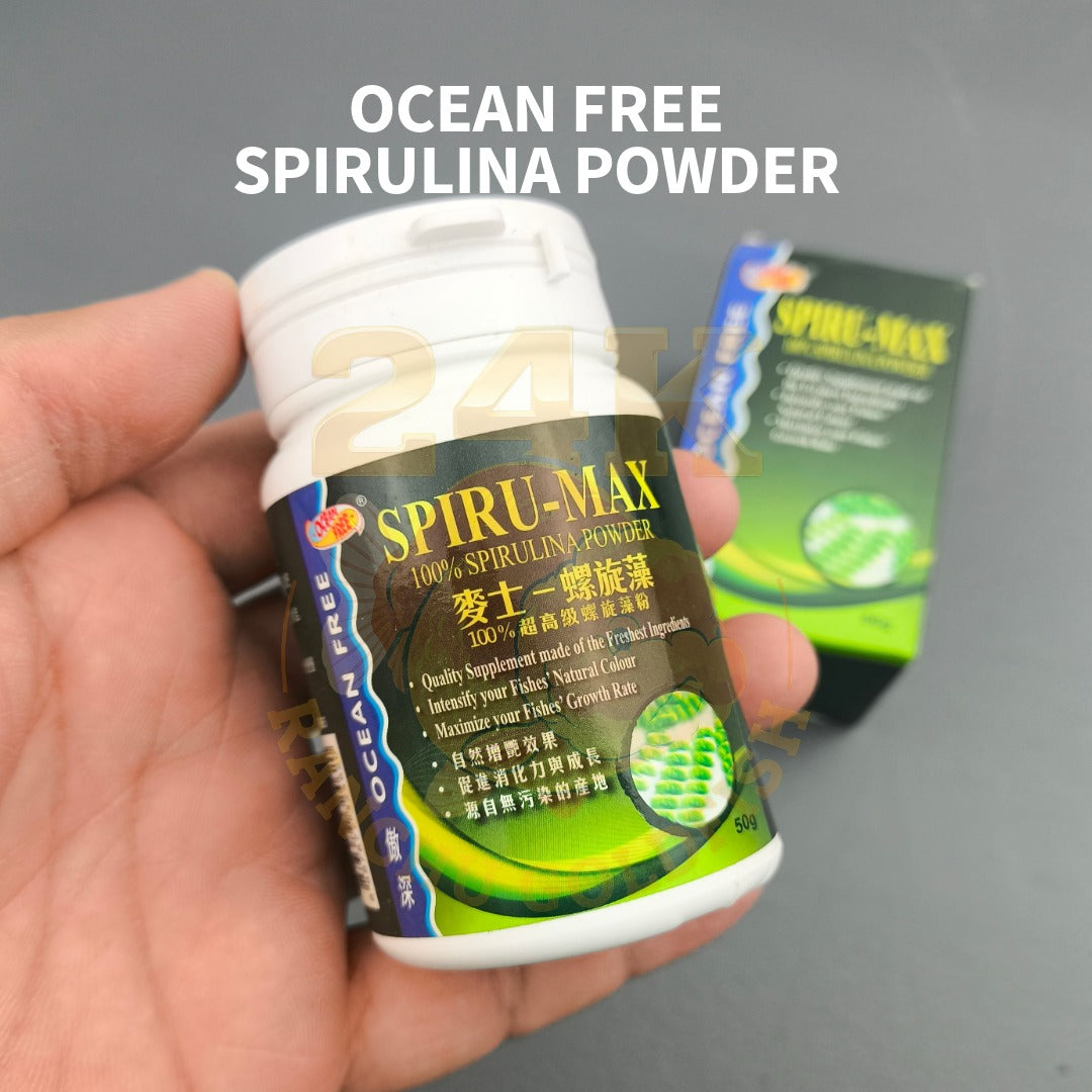 Ocean Free Spiru-Max 100% Spirulina Powder for Color Enhancement and Faster Growth