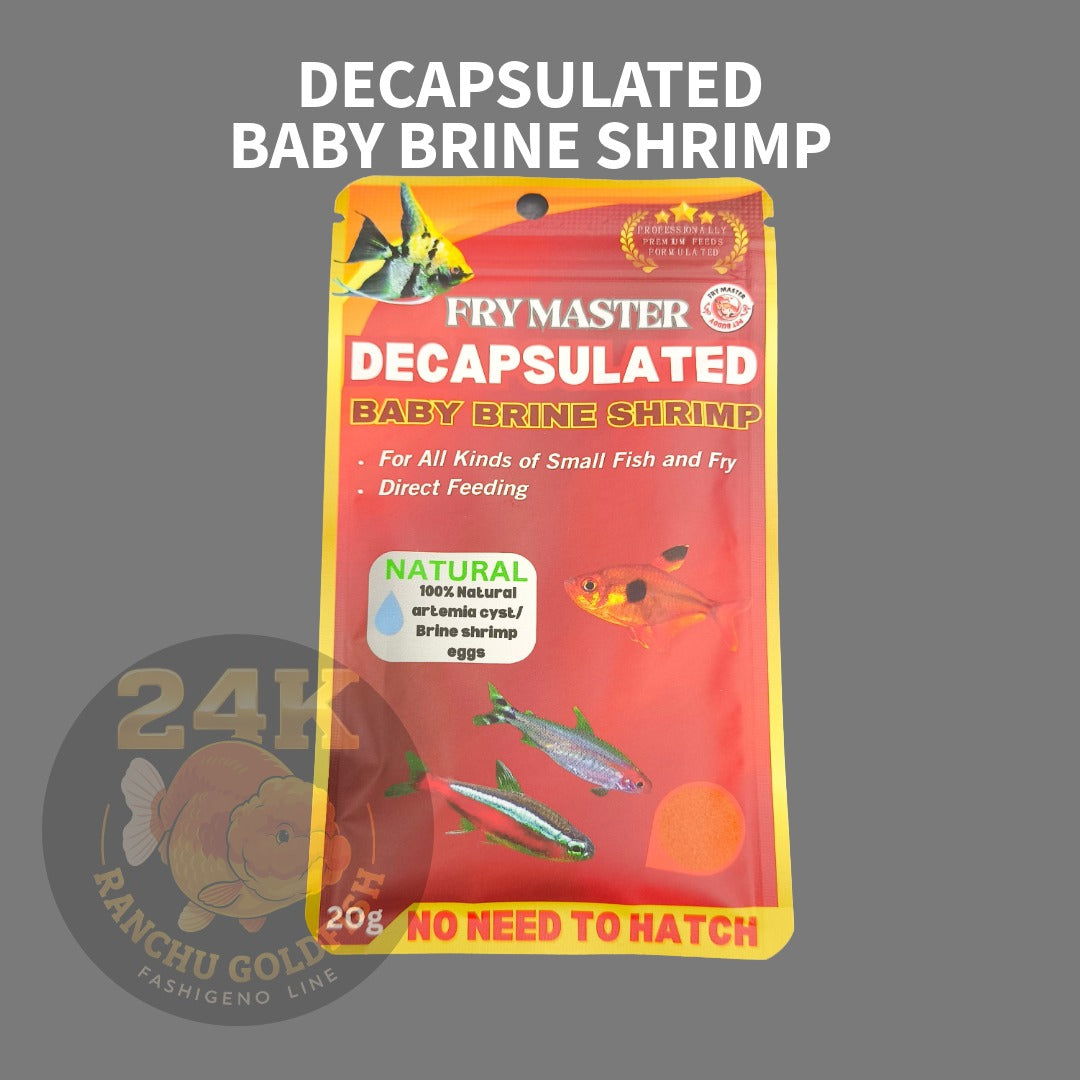 Baby Brine Shrimp Decapsulated Ready-to-Feed Fish Food For Small Fry and Aquatic Pets