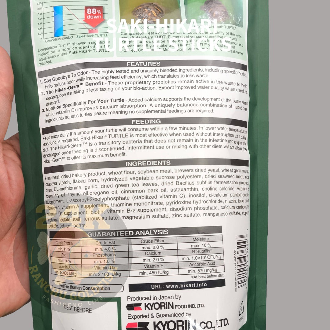 HIKARI Turtle Sticks Daily Nutrition Sticks for Turtles Floating Pellets Growth & Shell Support