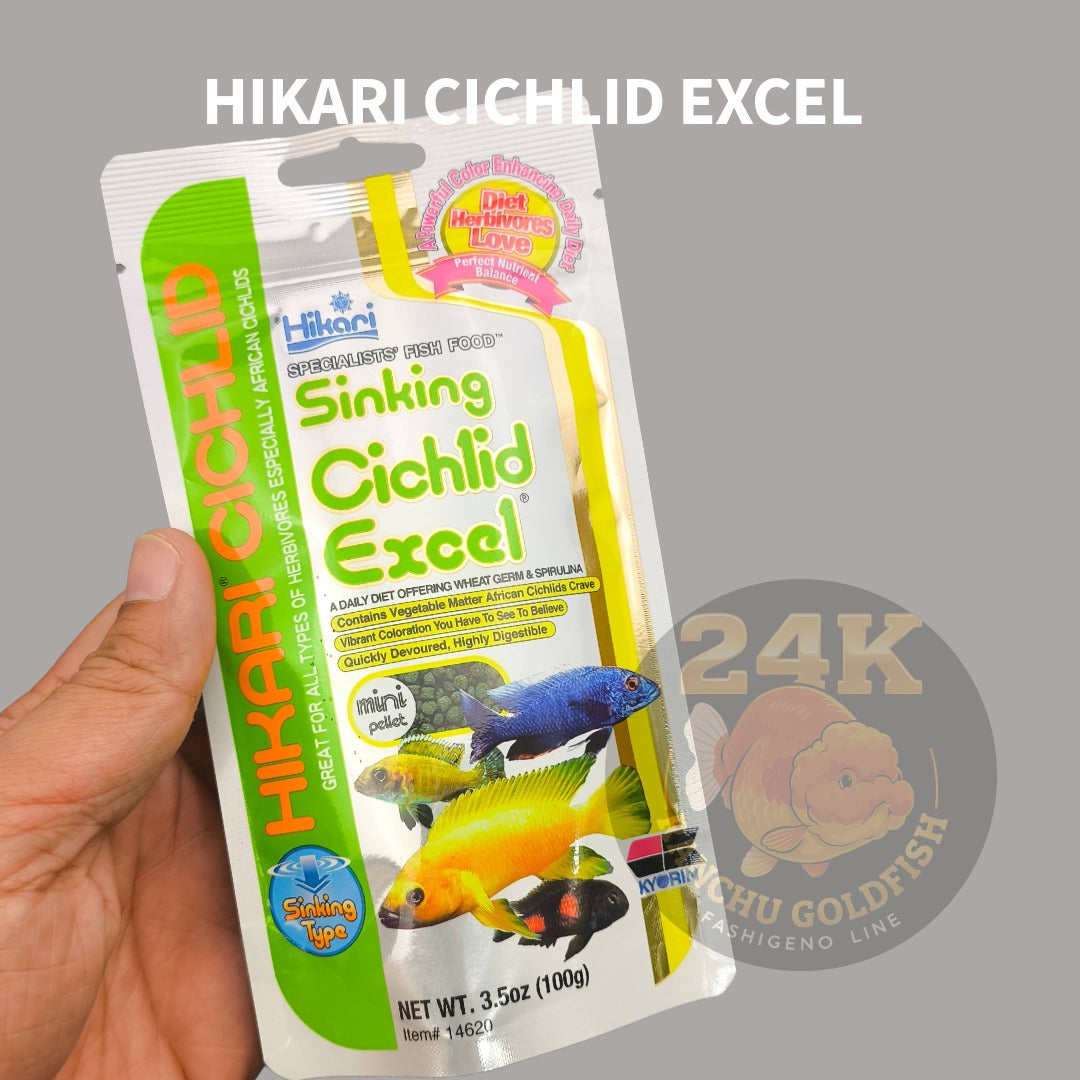 Hikari Cichlid Excel Premium Floating Nutrition Pellets for Cichlids & Herbivore Fish