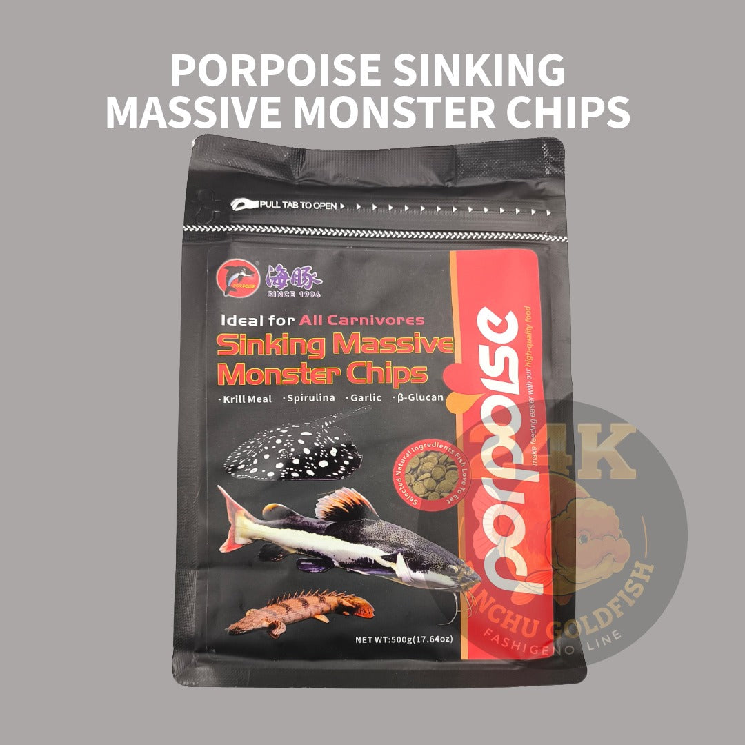 Porpoise Sinking Monster Chips Large Carnivore Fish Pellet High-Protein Sinking Chips
