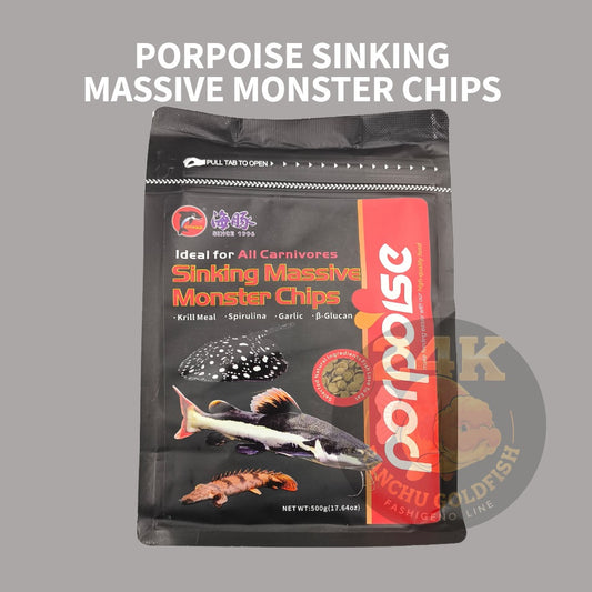 Porpoise Sinking Monster Chips Large Carnivore Fish Pellet High-Protein Sinking Chips