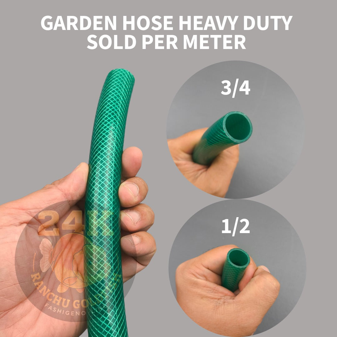 Heavy Duty Garden Hose Durable Water Hose 1/2 & 3/4 Sizes Sold Per Meter