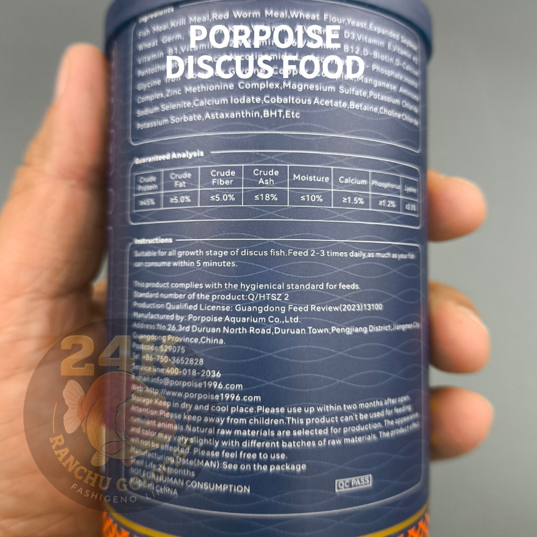 Porpoise Discus Food Premium Floating Pellets Balanced Nutrition for Discus Fish